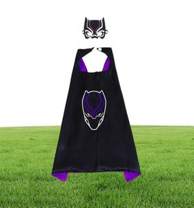 Theme Costume 70X70Cm Double Sided Satin Cartoon Cosplay Costumes Whole 30 Figures Superhero Capes Masks Set Kids Halloween Ch1546802