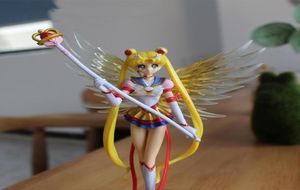 Cartoon Sailor Moon Ação Figuras Japão Anime 16 cm Mercury Júpiter Venus Figuras Modelos colecionáveis Crianças Toy Christmas Presente C023787625