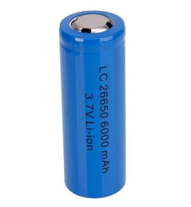 LC 26650 6000mAh 37V Rechargeable lithium battery High quality Blue6796393