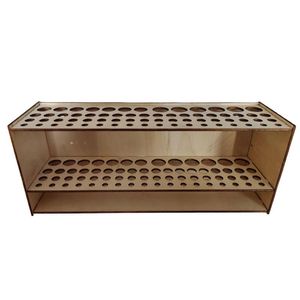 Porco de pincel 67 orifícios Buracos de tinta de madeira Organizador de mesa de barracas Brecha aquarela Breat rack para lápis Binchone