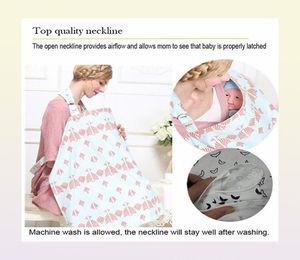 Pflegeabdeckung Stillende Baby Kind Atmungsabstimmung Baumwoll Musselin Stoff L großer Größe Big Feeding Cape Apron 70x100 2211048184410