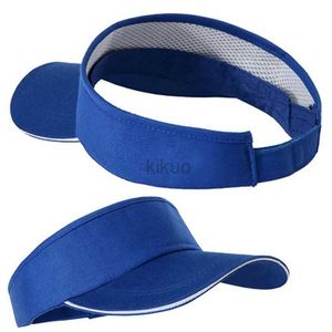 Visors szerokie grzbiet czapki wiadra czapki man bawełniana czapka regulowana do biegu tenisa unisex pusta top letnie diezor słone