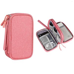 Storage Bags 1pc Travel Portable Digital Product Bilayer Bag Usb Data Cable Organizer Headset Charging Treasure Box