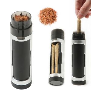 Manual Tube Cone Roller Tobacco Grinder Tobacco Filling Horn Cigarette Maker Case Grinding Machine Smoking Accessories