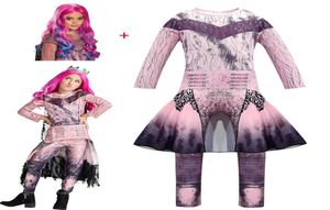 Baby Girls Queen of Mean Descendants 3 Mal Bertha Maleficent Cosplay Audrey Costume Halloween Carnival Party Clothing Jumpsuits7497631