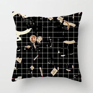 Top Modern Simple Black and White Pillowcase Home Sofa Pillow Cushion Cover