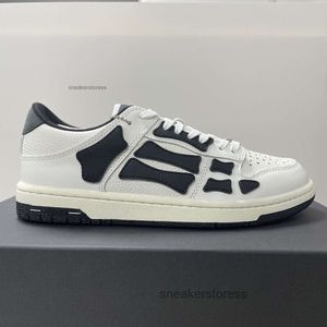 Skórzane sneaker buty skel designer buty męskie armiri 23 Chunky Top Low Bone Men mężczyzn Women High Edition oryginia mi sama swobodna wszechstronna deska moda GN2G