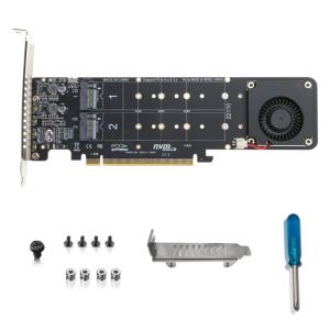 Karty NVME Adapter PCIE dla M.2 NVME SSD do PCIE X16 Obsługa karty dla M.2 (dla M