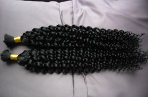 Mongolian Afro Kinky Curly no weft human hair bulk for braiding 100g Kinky Curly Mongolian Bulk Hair 1pcs Human Braiding Hair Bulk2469594