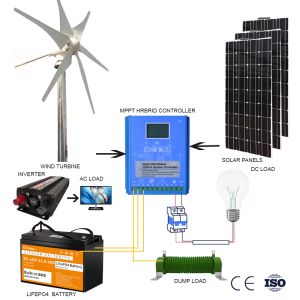 3 kW horizontaler Windturbinengenerator 96 V 48 V 24 V 3000W freie Energie Magnetische Dynamo Starker Leistung 220 V Wechselrichterausgang für Zuhause