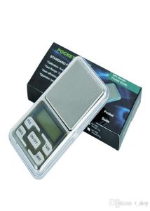 Mini Electronic Pocket Scale 100g 200g 001g 500g 01g Jóias Escala de balanço Display LCD com pacote de varejo8193900