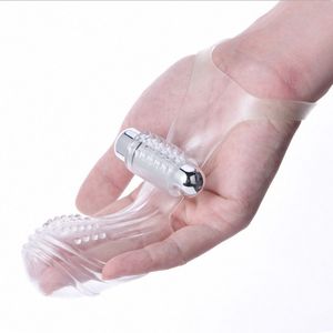 Finger Sleeves Vibrator G-spot Clit Massager Stimulator, Female Bullet Vibration Masturbator Sex ToysVagina Orgasm Anal Adult Erotic Sex Toys for Women Couples