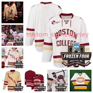 Doug Brown David Emma 2024 Frozen Four Boston College Jersey Craig Janney Brian Leetch Cam Atkinson Johnny Gaudreau Syched Boston College Eagles Hockey Jerseys