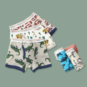 Shorts 38 Years Old Children's Underwear Boys Threaded Cotton Boxer Briefs Children's Boxer Shorts