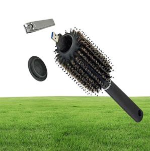 BRUSH per capelli Black Stash Safe Diversion Secret Secret Secret Hair Brush Valutabili nascosti Contenitore cavo per la sicurezza domestica Storage segreto7423682