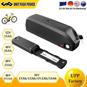 Ebike Battery Hailong 48V 20AH 36V 19.2AH 52V 15AH 21700 18650 Bicicleta elétrica de lítio Batteria para 1000W 750W 500W 350W Motor