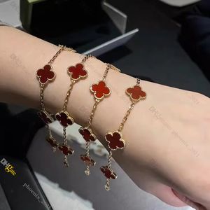 Chain Clover Bracelet Gold Jewelry Designer Bracelets for Women Titanium Steel Gold-Plated Never Fading Non-Allergic,Gold/Sier/Rose, Store/21621802