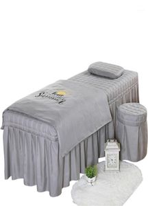 Högkvalitativ skönhetssalong sängkläder set tjocka sängkläder ark sängäcke fumigation massage spa örngott täcke täcker17349079