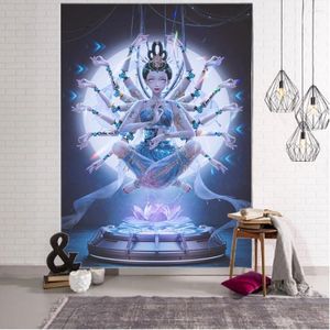 Tapestries Yoga Decorative Tapestry Mandala Boho Hippie Wall Home Background