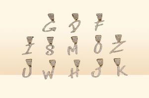Złote srebrne litery AZ Naszyjniki Whos Początkowe mikro litera urok dla mężczyzn kobiety z 24 cali łańcucha liny 8603849