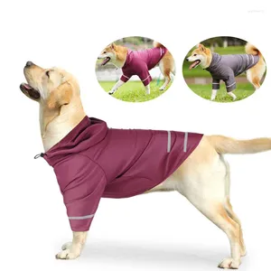 Hundkläder Sports T-shirt med reflekterande etikettskjortor Pet Vest Tee Sun Visor Design Justerbara sommarkläder