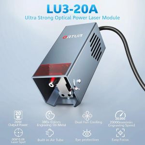 Ortur lu3-20a 20W laserhuvudmodul Ny uppgradering Ortur 20W lasergraveringsmaskin med luftassistentgraver cuttert