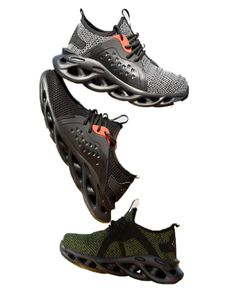 أحذية سلامة العمل Jackshibo للرجال أحذية الصيف التنفس العامل الصلب أخمص القدمين المضاد للبناء الأحذية الرياضية Y20054933981