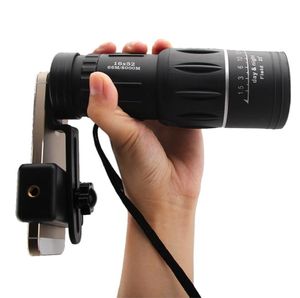 Halebor 16x52 foco único lente óptica Dia Visão noturna Armadora Monocular Telescópio Escopo com clipe universal 1PCLOT8851907