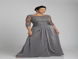 Skromna matka panny młodej sukienki pary koronkowe szyfonowe długie kobiety wieczór sukienki formalna suknia imprezowa na wesele na przyjęcie plus size vestidos 4607559