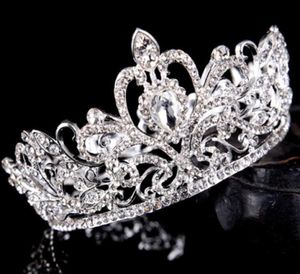 2021 Coroas de casamento do concurso Quinceanera para mulheres Bling Rhinestone Beading Hair Jewelry Headpieces Tiaras Party GOWNS2118125
