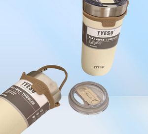 Thermoses 510710 ML Thermos Bottle Double Stainless Steel Coffee Mug Thermal Car Travel Flask Keeps Cold New Tumbler Water Cup Fo7422404