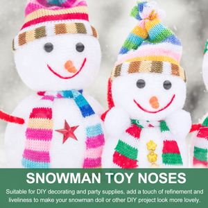 1 Box boneco de neve para artesanato cenoura Diy Christmas Snowman Decorating Craft for Christmas Crafting and Sewing Party