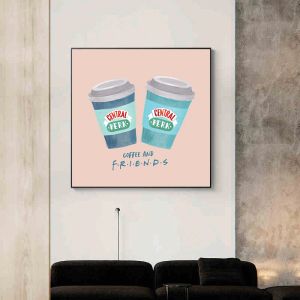 Classic TV Show Friends Central Perk Coffee Sofa Poster Canvas Painting Nordic Wall Art For Cafe Living Home Room Decor Cuadros