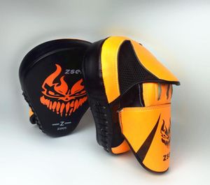 Boks El Hedef PU Deri MMA Odak Yumruk Pad Sanda Eğitim Eldivenleri Karate Muay Muay Thai Kicking Pad 2pcslot9935134