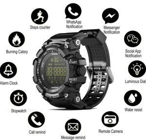 Ex16 Smart Watch Bluetooth Su Geçirmez IP67 Akıllı Kol saati Relogios Pedometre Durak Çarşamba İPhone Android Telefon W9325763