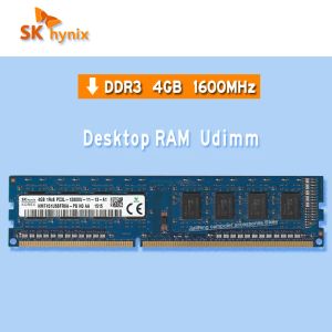 RAMS SK Hynix Desktop Computer Memory DDR3 4GB 1600MHz RAM PC3 2RX8 PC3L 1RX8 12800U 10600UDIMM