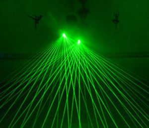 Green Red Laser Glove med 4st 532nm 80MW LED LASERS LIGHT DANCING STADE LUMBINOER PALM LIGHTS GELS FÖR DJ CLUB KTV SHOW GELOVES7630205