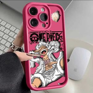 Комиксы Heroes One Piece Anime Luffy Gear 5th Chase для iPhone 15 14 13 11 11 Pro Max Plus Shock -Resection Silicone Protective Cover Capa 240413