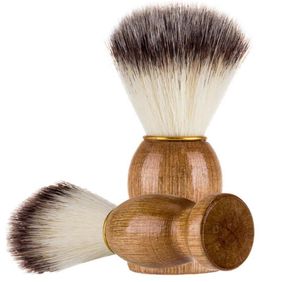 Superb Barber Salon Shaving Brush Black Handle Blaireau Face Beard Cleaning Men rakar Razor Brush Cleaning Appliance Tools CCA774449245