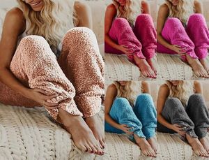 5 color S-5xl Ladies Winter Warm fffy Fleece Pants Long Womens Pajama PJ TRUSHERS PS Tamanho 582003072995176513914