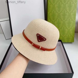 Summer Fashion Woman Bucket Hat Designer Straw Hat Beach Travel Ladies Sunscreen Sun Cap For Men Women Grass Braid Dome Small Brim Caps