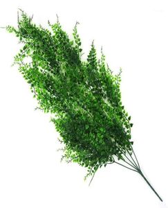 Dekorativa blommor kransar 82 cm 5 gafflar konstgjorda växt vinstockar vägg hängande gröna hantverk falska blad plast orkidé rotting hem 1573887