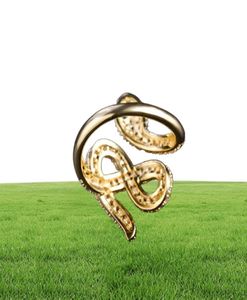 Медное кольцо хорошего качества Crystal Ring Gold Silver Ring