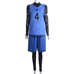 Blue Lock Anime Cosplay Costume Isagi Yoichi Nagi Chigiri Rensuke Kunigami Bachira Megur Mumpsuit Futebol Club Sportswear