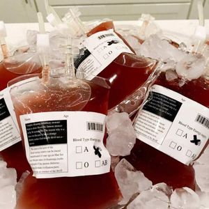 31pcs многоразовый мешок для крови энергетический напиток мешок для пакета на Хэллоуин