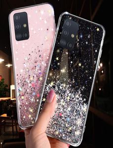 Samsung Galaxy S20 Ultra S10 S9 S8 Plus Not 10 Pro A51 A71 A81 A91 A10 A20 A30 A50 A70 Bling Glitter Yıldız Kılıfları