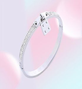 Gioielli di design di alta qualità per donne braccialetti Bracciale in acciaio inossidabile bracciale pavimentazione in argento in oro rosa golding Bracciatura gioiello 4935136