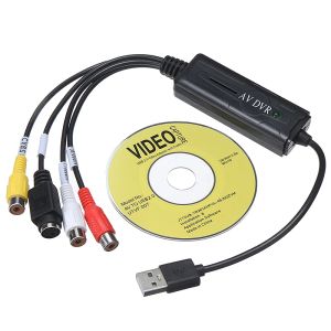 Cartões Novo chegada USB 2.0 Captura de vídeo VHS para DVD VCR Cables Converter Audio Audio Adapter para laptop para PC