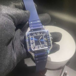 Luxury Looking Fullt Watch Iced For Men Woman Top CraftSmanship Unikt och dyr Mosang Diamond 1 1 5A Watchs For Hip Hop Industrial Luxurious 2483