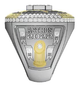 2021-2022 ASTROS WORLD HOUSTON BASEBOL RING NO.27 ALTUVE NO.3 Fãs Tamanho do presente 11#4707000